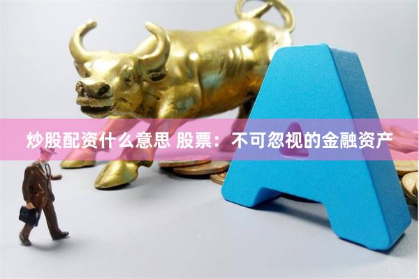 炒股配资什么意思 股票：不可忽视的金融资产